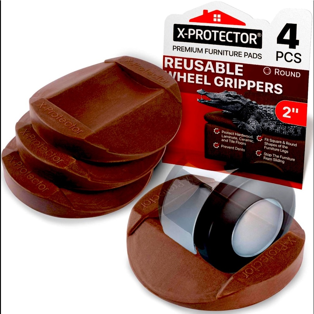 Reusable wheel grippers